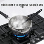 Lot de 6 spatules en silicone pour la cuisine, la pâtisserie et le mélange, spatule en caoutchouc anti-adhésif résistant à la ch