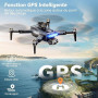 Drone avec Camera 4K Professionnel pour Adultes, GPS Drone pour Adultes, 54 Min de Vol, Résistant au Vent, Moteur Brushless, Sui