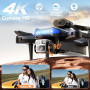 Drone avec Camera 4K Professionnel pour Adultes, GPS Drone pour Adultes, 54 Min de Vol, Résistant au Vent, Moteur Brushless, Sui