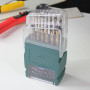 FISHTEC - Coffret de 43 pièces embouts et forets - Embouts CR-V 25 mm, Forets métal, bois et béton, Adaptateur 60 mm, Coffret AB