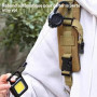 Diffaxy Lot de 2 porte-clés rétractables robustes avec cordon en acier rétractable de 60 cm, porte-clés extensible pour porte-ca