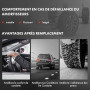 Frankberg 2 amortisseurs avant 543 mm à pression de gaz 312266 | Compatible avec: Altea XL 5P5 5P8, Golf VI Cabriolet 517, A3 8P