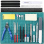 HOTUT Outils de Modélisme, 33 Pièces Modeleur Basic Outils Craft Set, Ensemble d'outils de Fabrication de Modèles, Modèle Outils