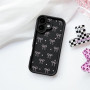 NITITOP Coque pour iPhone 16 Mignonne Bowknot Cœur Motif, Noir | avec Nœud Papillon Motif, pour Femme Fille, Souple Silicone Ant