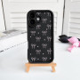 NITITOP Coque pour iPhone 16 Mignonne Bowknot Cœur Motif, Noir | avec Nœud Papillon Motif, pour Femme Fille, Souple Silicone Ant