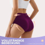 IceReco Culotte Femme Coton Taille Haute Ventre Plat Slip Femme Lot de 5 | Lot Culotte Gainante Femme Ventre Plat, Slip Femme Co