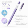 languo 216 Stylos Gel Acryliques avec Paillettes, Pointe Large 1 mm | 144 Couleurs Acryliques + 72 Couleurs Pailletées, Encre Ha