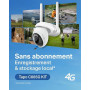 Tapo 4K Camera 4G Exterieur sans Fil Solaire 360° IA intégrée,C665G KIT | Reconnaissance Faciale,Mode AOV Capture 24/7,Vision No