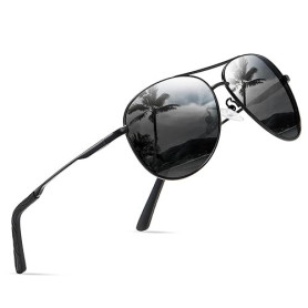wearPro Lunettes de Soleil Homme Pilote Lunettes de Soleil Polarisées Pour Hommes et Femmes Protection Style Classique Lunettes