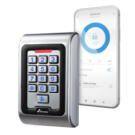 Contrôle d'accès Autonome NIVIAN accès par Carte EM, Pin et App Sortie de Relais, Bouton et Sonnette Wiegand 26 et WiFi | Contrô