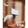 Mini lumière Portable pour Selfie pour iPhone : Rechargeable à Clipser sur téléphone Portable, Anneau Lumineux pour Photo d'appa