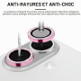 Oelrstfe Caméra Arrière Protection pour iPhone 16/16 Plus Verre Trempé,Pailleté Protecteur Objectif Lentille,9H Dureté HD Défini