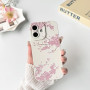 NITITOP Coque pour iPhone 16 Fleur Cerisier Motif, Blanc Rose | Aesthetic Floral Imprimé, Mignon et Esthétique, pour Femmes Fill