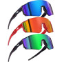 Lot de 3 Lunettes de Soleil Enfant Sport, Lunette Velo UV400 Pour Garçons et Filles, Lunette de Vitesse Ultra-Légères pour Cycli
