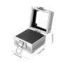 Ieron Étui pour têtes de meulage des Ongles, 25 Trous, présentoir pour forets à Ongles, boîtier de Rangement en Aluminium pour E