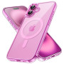 JETech Coque Magnétique pour iPhone 16, Rose | Compatible avec MagSafe, Étui Housse Bumper Antichoc, Résistant aux Rayures, Dos