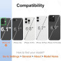 HOOMIL Coque pour iPhone 16, Anti-Jaunissement, Transparente | Antichoc, Résistant aux Rayures, Étui Housse de Téléphone Protect