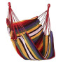 Alomejor Chaise Hamac,Pliable et Rayures colorées,Balançoire D'intérieur,Suspension par Corde Portable for Chambre à Coucher Adu