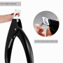 Sularpek Coupe Ongle Professionnel, 1 Pièce Coupe Faux Ongles en Gel, Pince Guillotine pour Faux Ongles, Coupe Ongle Gel Noir po
