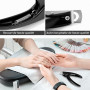 Sularpek Coupe Ongle Professionnel, 1 Pièce Coupe Faux Ongles en Gel, Pince Guillotine pour Faux Ongles, Coupe Ongle Gel Noir po