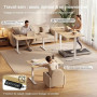 JUMMICO Bureau Assis-Debout Électrique 120x60cm, USB & 2 Mémoires, Beige | Moteur Silencieux, Surface Anti-Rayures, Structure Mé