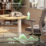JUMMICO Bureau Assis-Debout Électrique 120x60cm, USB & 2 Mémoires, Beige | Moteur Silencieux, Surface Anti-Rayures, Structure Mé
