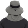 Bassdash Chapeau de Soleil Respirant UPF 50+ avec Couvre-Visage Amovible et Rabat de Cou Chapeau Unisexe à Large Bord résistant
