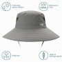 Bassdash Chapeau de Soleil Respirant UPF 50+ avec Couvre-Visage Amovible et Rabat de Cou Chapeau Unisexe à Large Bord résistant