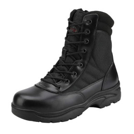 NORTIV 8 Bottes Hautes Militaires Rangers Homme | Antidérapante Botte de Combat Tactique Moto, Bottine pour extérieur Durable, C
