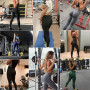 Ulknyss Legging de Sport Femme Push Up Butt Lift Leggings Fitness Taille Haute Pantalons de Yoga et Pilates pour Femme