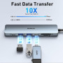 BENFEI Hub USB C 7-en-1 avec HDMI(4K@60Hz), 2 USB-A, 1 USB-C Data, 100W de Charge, Lecteur de Carte SD/TF,Compatible avec MacBoo