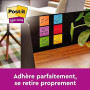 Post-it Notes Autocollantes Super Sticky, Couleurs Carnival, Pack de 6 Blocs, 90 Feuilles par Bloc, 76 mm x 76 mm - Feuillets Su