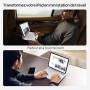 CSZZACME Étui Clavier pour iPad A16, 2025 et iPad 10e génération (10,9" 2022) avec Trackpad Multitâche, Rétro-éclairage, Touches