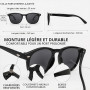 SDXCJY Lot de 4 paires de lunettes de soleil rétro vintage à monture carrée pour femme Protection UV400