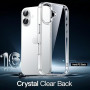 JETech Coque pour iPhone 16, Transparent | Anti-Jaunissement, Antichoc, Dos PC Rigide Résistant aux Rayures, Étui Housse Bumper