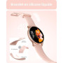 Parsonver Montre Connectée Femme avec Appels Bluetooth, Montre Sport avec 100+ Sportifs, Étanche IP68, Moniteur Sommeil, Fréquen