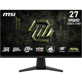 MSI MAG 275QFA E20 Écran Gaming 27" WQHD | Dalle Rapid IPS 2560x1440, 200 Hz, 0,5ms, compatible VESA, HDMI, DisplayPort, compati