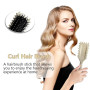 Brosse à boucler – Fixe et modele les boucles (Beige, 24cm) | Réduit la traction, les frisottis et la séparation. Bords lisses,