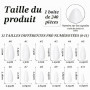 LunarCharm 240 pièces Faux ongles amande press-on blancs taille moyenne Ongles artificiels