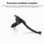 Levier d'embrayage pliable CYWVYNYT pour Dirt Pit Bike 50CC - 125CC, Aluminium Anodisé, Noir, 7/8" (22 mm), Perche Réglable