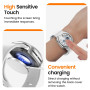 [3+3Pièces]Kamita Coque pour Samsung Galaxy Watch Ultra 47mm, 3 Verre Trempé Protecteur d'écran+3 PC Bumper Case+3 Anneau de Cad