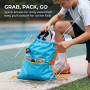 Sac Piscine Enfant, Sac de Sport à Cordon 39x31cm, Sac à Dos Léger et Résistant pour École, Gym et Natation, Petit Sac de Sport 