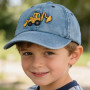 YskerrigToy Excavatrice Casquette Baseball pour Enfant, Broderie Enfants Casquettes de Baseball, Protection Solaire Visière Adju