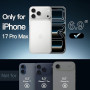 JETech Coque pour iPhone 17 Pro Max, Transparent | Anti-Jaunissement, Antichoc, Dos PC Rigide Résistant aux Rayures, Étui Housse