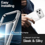 JETech Coque pour iPhone 17 Pro Max, Transparent | Anti-Jaunissement, Antichoc, Dos PC Rigide Résistant aux Rayures, Étui Housse