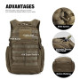 Mardingtop 25/40L Militaire Armée Sac à Dos Tactique multifonctionnelles Rangement Adulte Sacs à Dos Trekking/Randonnée/en Plein