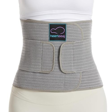 HEERTEEAJ Ceinture abdominale post-partum, ceinture abdominale réglable, pour le soutien abdominal et le soulagement des douleur