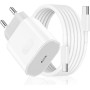 Chargeur USB C Rapide pour iPhone 17/17 Air/17 Pro/17 Pro Max, iPhone 16/15/15 16 Pro Max, Prise Adaptateur Secteur Embout 27 W