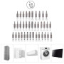 Amazon Basics Ensemble clés magnétiques à cliquet et tournevis de précision pour l'électronique, 73 unité, lot de 1, Argent, Noi