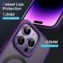 JETech Coque Mate Magnétique pour iPhone 14 Pro Max, Violet Intense | Compatible avec MagSafe, Dos Translucide Mat, Étui Housse